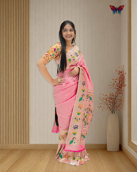 Lotus Soft Silk Paithani