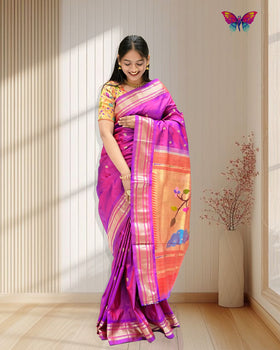 Hastakala Handcrafted Pure Silk Paithani