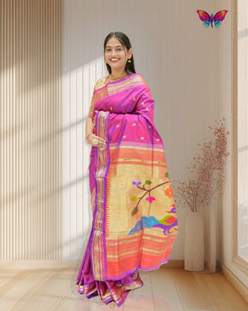 Hastakala Handcrafted Pure Silk Paithani