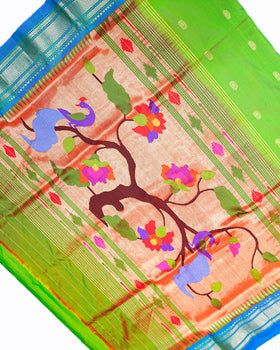Hastakala Handcrafted Pure Silk Paithani