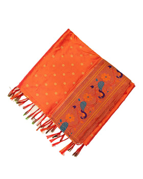 Traditional More Border Paithani