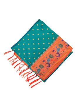 Traditional More Border Paithani