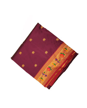 Lotus Semi Silk Paithani