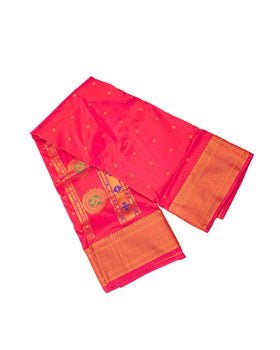 Elegant Traditional Semi Silk Paithani