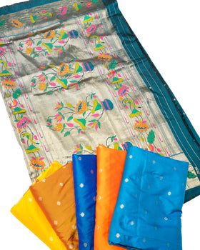 Lotus Soft Silk Paithani