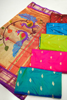Hastakala Handcrafted Pure Silk Paithani