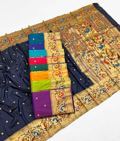Kiyara Single Muniya Paithani Saree